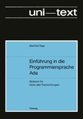 Cover: Einf&uuml;hrung in die Programmiersprache Ada - Vieweg+Teubner Verlag