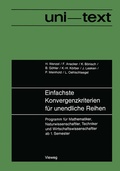 Cover: Einfachste Konvergenzkriterien f&uuml;r unendliche Reihen - Vieweg+Teubner Verlag