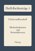 Cover: Medienfunktionen und Fernmeldewesen - Vieweg+Teubner Verlag
