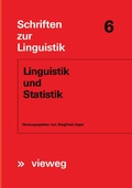 Cover: Linguistik und Statistik - Vieweg+Teubner Verlag