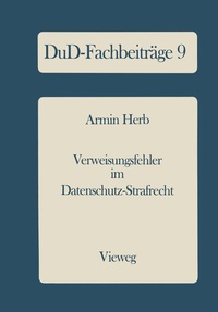 Abbildung von: Verweisungsfehler im Datenschutz-Strafrecht - Vieweg+Teubner Verlag