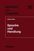 Cover: Sprache und Handlung - Vieweg+Teubner Verlag