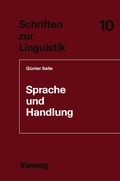 Cover: Sprache und Handlung - Vieweg+Teubner Verlag