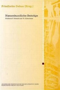 Abbildung von: Namenkundliche Beiträge - Franz Steiner Verlag
