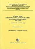 Cover: F&uuml;nfzig Jahre Forschungen zur antiken Sklaverei an der Mainzer Akademie 1950-2000 - Franz Steiner Verlag