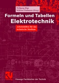 Cover: Formeln und Tabellen Elektrotechnik - Vieweg+Teubner Verlag