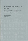 Cover: Kontuinit&auml;t und Innovation um 1803 - Vandenhoeck & Ruprecht
