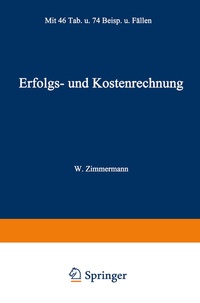 Abbildung von: Erfolgs- und Kostenrechnung - Vieweg+Teubner Verlag