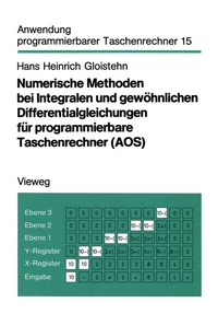 Abbildung von: Numerische Methoden bei Integralen und gewöhnlichen Differentialgleichungen für programmierbare Taschenrechner (AOS) - Vieweg+Teubner Verlag