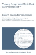 Cover: BASIC-Anwenderprogramme - Vieweg+Teubner Verlag
