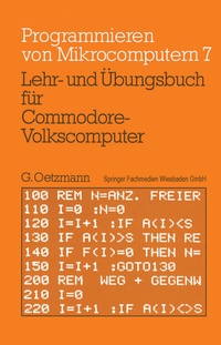 Abbildung von: Lehr- und Übungsbuch für Commodore-Volkscomputer - Vieweg+Teubner Verlag