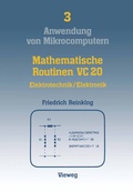Cover: Mathematische Routinen VC 20 - Vieweg+Teubner Verlag