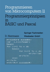 Abbildung von: Programmierprinzipien in BASIC und Pascal - Vieweg+Teubner Verlag
