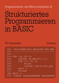 Abbildung von: Strukturiertes Programmieren in BASIC - Vieweg+Teubner Verlag