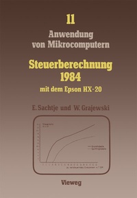 Abbildung von: Steuerberechnung 1984 mit dem Epson HX-20 - Vieweg+Teubner Verlag