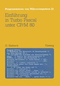 Cover: Einf&uuml;hrung in Turbo Pascal unter CP/M 80 - Vieweg+Teubner Verlag