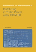 Cover: Einf&uuml;hrung in Turbo Pascal unter CP/M 80 - Vieweg+Teubner Verlag