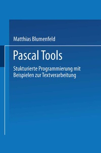 Enlarge image Cover: Pascal Tools - Vieweg+Teubner Verlag