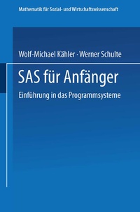 Enlarge image Cover: SAS für Anfänger - Vieweg+Teubner Verlag