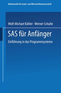 Enlarge image Cover: SAS für Anfänger - Vieweg+Teubner Verlag
