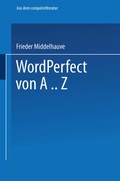 Cover: WordPerfect von A..Z - Vieweg+Teubner Verlag