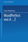 Cover: WordPerfect von A..Z - Vieweg+Teubner Verlag