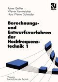 Cover: Berechnungs- und Entwurfsverfahren der Hochfrequenztechnik 1 - Vieweg+Teubner Verlag