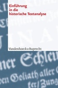 Cover: Einf&uuml;hrung in die historische Textanalyse - Vandenhoeck & Ruprecht