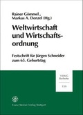 Cover: Weltwirtschaft und Wirtschaftsordnung - Franz Steiner Verlag