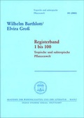 Cover: Registerband 1 bis 100 - Franz Steiner Verlag