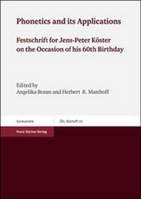 Enlarge image Cover: Phonetics and its Applications - Franz Steiner Verlag