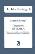Cover: Datenschutz bei TEMEX - Vieweg+Teubner Verlag