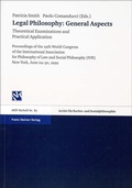 Cover: Legal Philosophy - General Aspects Vol. 2: Theoretical Examinations and Practical Application - Franz Steiner Verlag