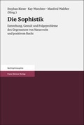 Cover: Die Sophistik - Franz Steiner Verlag