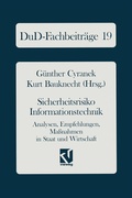 Cover: Sicherheitsrisiko Informationstechnik - Vieweg+Teubner Verlag