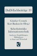 Cover: Sicherheitsrisiko Informationstechnik - Vieweg+Teubner Verlag