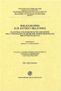 Cover: Bibliographie zur antiken Sklaverei - Franz Steiner Verlag