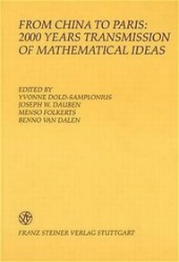 Abbildung von: From China to Paris: 2000 Years Transmission of Mathematical Ideas - Franz Steiner Verlag
