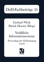 Cover: Verl&auml;&szlig;liche Informationssysteme - Vieweg+Teubner Verlag