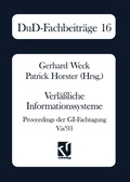 Cover: Verl&auml;&szlig;liche Informationssysteme - Vieweg+Teubner Verlag