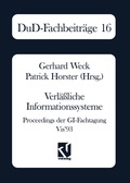 Cover: Verl&auml;&szlig;liche Informationssysteme - Vieweg+Teubner Verlag