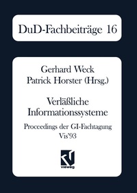Abbildung von: Verläßliche Informationssysteme - Vieweg+Teubner Verlag