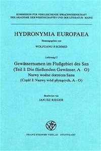 Abbildung von: Gewässernamen im Flußgebiet des San / Nazwy wodne dorzecza Sanu - Franz Steiner Verlag