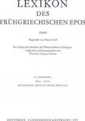 Cover: Lexikon des fr&uuml;hgriechischen Epos Lfg. 13 - Vandenhoeck & Ruprecht