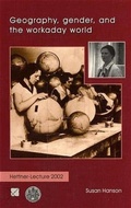 Cover: Geography, gender, and the workaday world - Franz Steiner Verlag