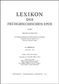 Cover: Lexikon des fr&uuml;hgriechischen Epos Lfg. 25 - Vandenhoeck & Ruprecht