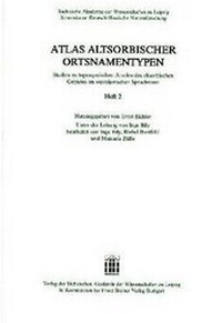 Abbildung von: Atlas altsorbischer Ortsnamentypen. Studien zu toponymischen Arealen des altsorbischen Gebietes im westslawischen Sprachraum. Heft 2 - Franz Steiner Verlag