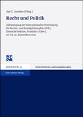 Cover: Recht und Politik - Franz Steiner Verlag