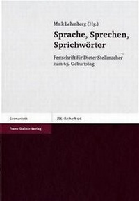 Abbildung von: Sprache, Sprechen, Sprichwörter - Franz Steiner Verlag