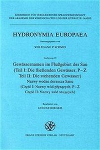 Abbildung von: Gewässernamen im Flußgebiet des San / Nazwy wodne dorzecza Sanu - Franz Steiner Verlag
